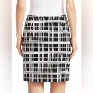 NWT AKRIS PUNTO Italian Fabric ROMANIA 🇷🇴 Made Check Jacquard Miniskirt Size 4